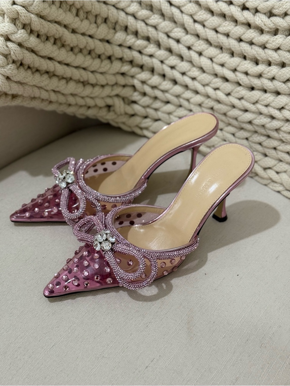 Mach & Mach Double Bow Mules - Picture 5 of 7